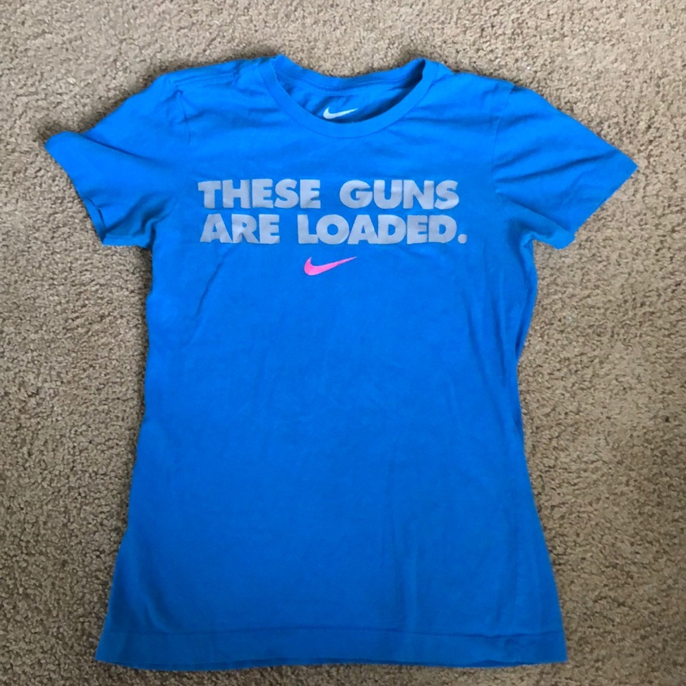 BLUE NIKE SHIRT